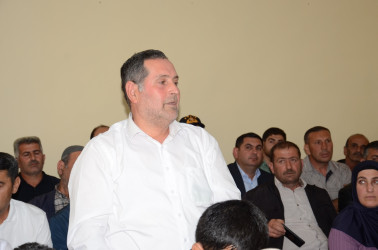 Saatlı rayon Sımada kəndində səyyar qəbul-görüş keçirildi