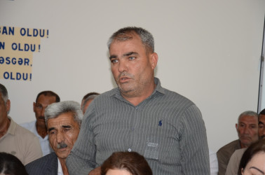 Saatlı rayonu Əbil kəndində səyyar qəbul keçirildi