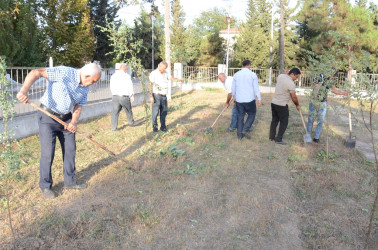27 Sentyabr – Anım Günü ilə əlaqədar Saatlı rayonunda ağacəkmə aksiyası keçirilib