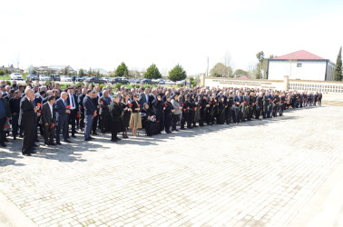 31 Mart – Azərbaycanlıların Soyqırımı Günü ilə əlaqədar Saatlı rayonunda Şəhidlər Abidə-Xatirə Kompleksi ziyarət olundu