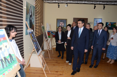 Saatlı rayonunda “Zəfərin rəngli izləri” adlı rəsm sərgisi keçirilib.