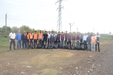 Saatlı rayonunda təmizlik aksiyası keçirilib