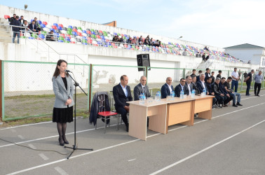 Saatlı rayonunda Ulu Öndər Heydər Əliyevin anadan olmasının 102 illiyinə həsr olunmuş futbol yarışının açılış mərasimi keçirildi.