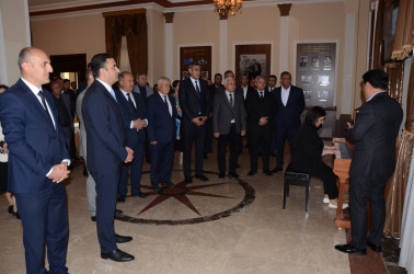 Saatlı rayonunda Ulu Öndər Heydər Əliyevin anadan olmasının 103 illiyinə həsr olunmuş sərgi təşkil edilib