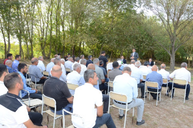 Saatlı rayonu Dəlilər kəndində səyyar qəbul keçirildi