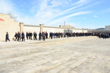 31 Mart – Azərbaycanlıların Soyqırımı Günü ilə əlaqədar Saatlı rayonunda Şəhidlər Abidə-Xatirə Kompleksi ziyarət olundu
