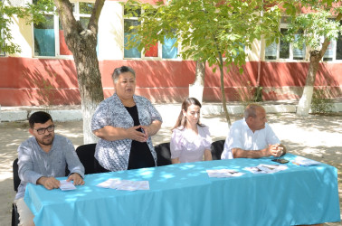 Saatlı rayonun Dədə Qorqud kəndində “Erkən nikah”, “Dini radikalizm” və Narkomaniyaya qarşı mübarizə” mövzusunda tədbir keçirildi