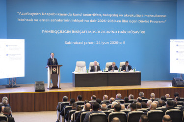 Sabirabad rayonunda pambıqçılığın inkişafına həsr olunmuş müşavirə keçirilib
