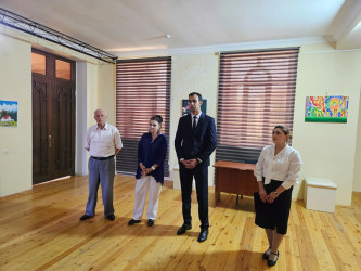 Saatlı Dövlət Rəsm Qalereyasında “Sülh aylığı” çərçivəsində əl işlərindən ibarət sərgi keçirilib