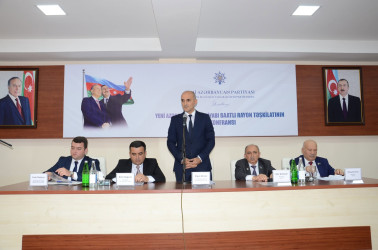 Saatlı rayonunda Yeni Azərbaycan Partiyası Saatlı rayon təşkilatının X konfransı keçirilib