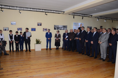 Saatlı rayonunda Ulu Öndər Heydər Əliyevin anadan olmasının 103 illiyinə həsr olunmuş sərgi təşkil edilib