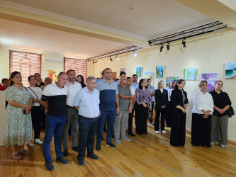 Saatlı Dövlət Rəsm Qalereyasında “Sülh aylığı” çərçivəsində əl işlərindən ibarət sərgi keçirilib