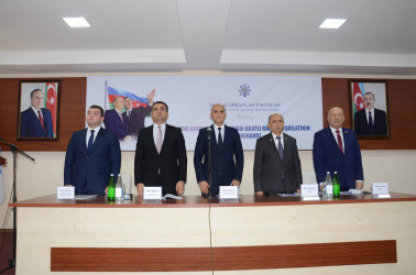 Saatlı rayonunda Yeni Azərbaycan Partiyası Saatlı rayon təşkilatının X konfransı keçirilib