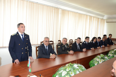 Saatlı rayonunda 1 Oktyabr – Prokurorluq işçilərinin peşə bayramı günü və Azərbaycan Prokurorluğunun yaradılmasının 108-ci ildönümü münasibətilə tədbir təşkil olunub