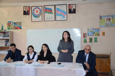 Saatlı rayonunda “Erkən nikah” və “Narkomaniyaya qarşı mübarizə”  mövzularında tədbir keçririlb