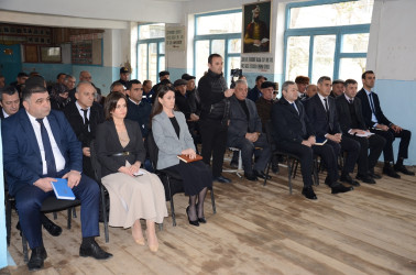 Saatlı Rayon İcra Hakimiyyəti başçısının növbəti səyyar görüş-qəbulu Gomuşçu kəndində keçirilmişdir