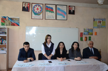 Saatlı rayonunda “Erkən nikah” və “Narkomaniyaya qarşı mübarizə”  mövzularında tədbir keçririlb