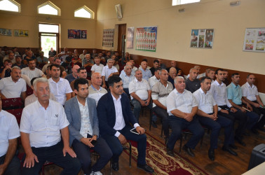 Saatlı rayonunun Nəsimikənd kəndində fermerlərlə maarifləndirici görüş keçirilib