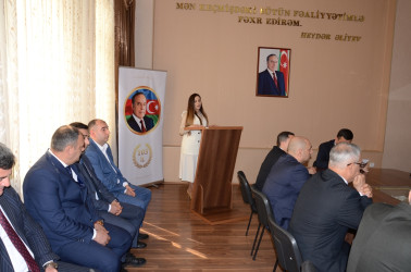 Saatlı rayonunda Ulu Öndər Heydər Əliyevin anadan olmasının 103 illiyi münasibətilə tədbir keçirildi