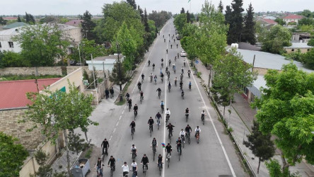 Saatlı rayonunda Ulu Öndər Heydər Əliyevin anadan olmasının 103-cü ildönümü münasibətilə veloyürüş keçirilmişdir.