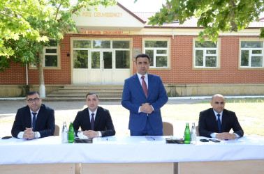 Saatlı Rayon İcra Hakimiyyəti başçısının növbəti səyyar görüş-qəbulu Genişkənd kəndində keçirilmişdir