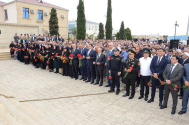 27 Sentyabr - Anım Günü ilə bağlı Saatlı rayonunda “Qarabağ Azərbaycandır!” adlı ümumrayon tədbiri keçirildi