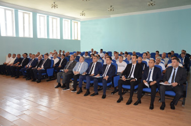 Saatlı rayonunda kənd təsərrüfatının və emalı sahələrinin inkişafına dair  yaradılmış Qərargahın iclası keçirilib